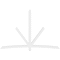 Ekena Millwork Alberta Architectural Grade PVC Gable Bracket, 108"W x 72"H x 4"D x 4"F, 16/12 Pitch GBP108X72X0404ALB00 - alternate 4
